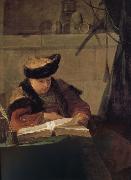 Jean Baptiste Simeon Chardin Reading philosopher France oil painting artist